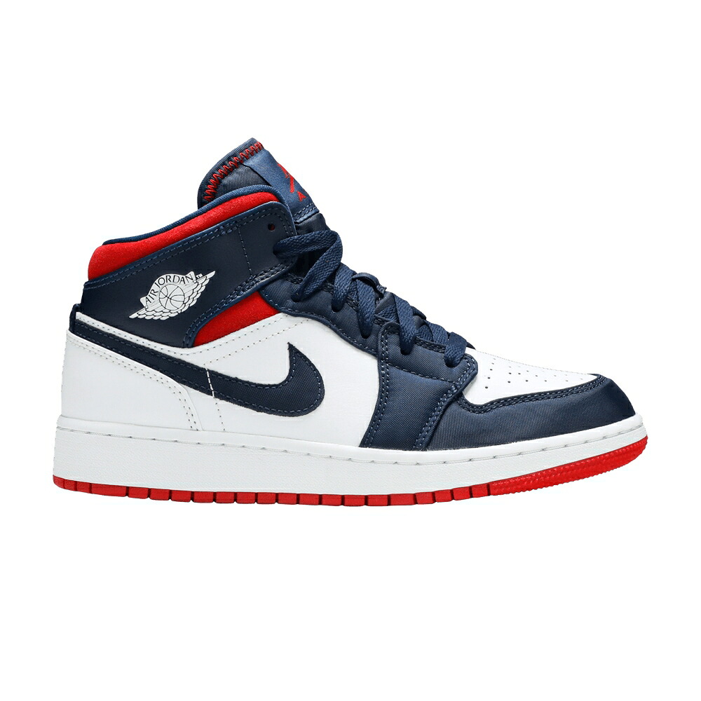 ナイキ ミッド エアジョーダン \u0027USA OLYMPIC\u0027 御坊っちゃん キッズ AIR JORDAN AIR JORDAN 1 MID GS / もの言う花 マタニティ スニーカー 靴-キッズ・ベビー・マタニティ