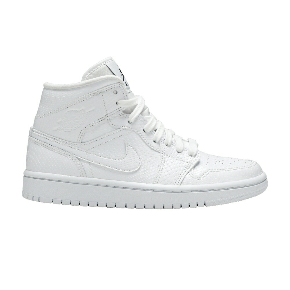 ナイキ ミッド 白色 ホワイト エアジョーダン 'WHITE SNAKESKIN' スニーカー レディース AIR JORDAN WMNS AIR JORDAN 1 MID / WHITE WHITE 58,440円