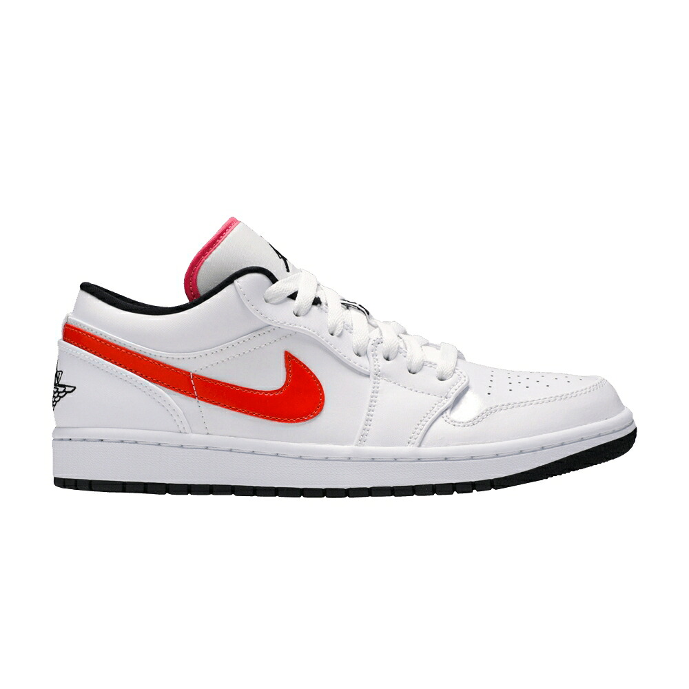 ナイキ 白いこと 白いこと 黒いこと 黒いこと エアジョーダン \u0027MULTICOLOR SWOOSH\u0027 スニーカー メンズ AIR JORDAN AIR JORDAN 1 LOW \u0027MULTI-COLOR / WHITE MULTI COLOR BLACK