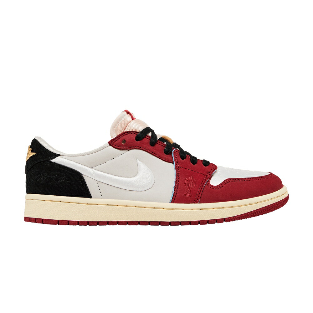 ナイキ 赤 レッド 黒色 ブラック エアジョーダン ROOKIE HOME スニーカー メンズ AIR JORDAN TROPHY ROOM X AIR JORDAN 1 RETRO LOW OG SP CARD - / SAIL SAIL VARSITY RED BLACK