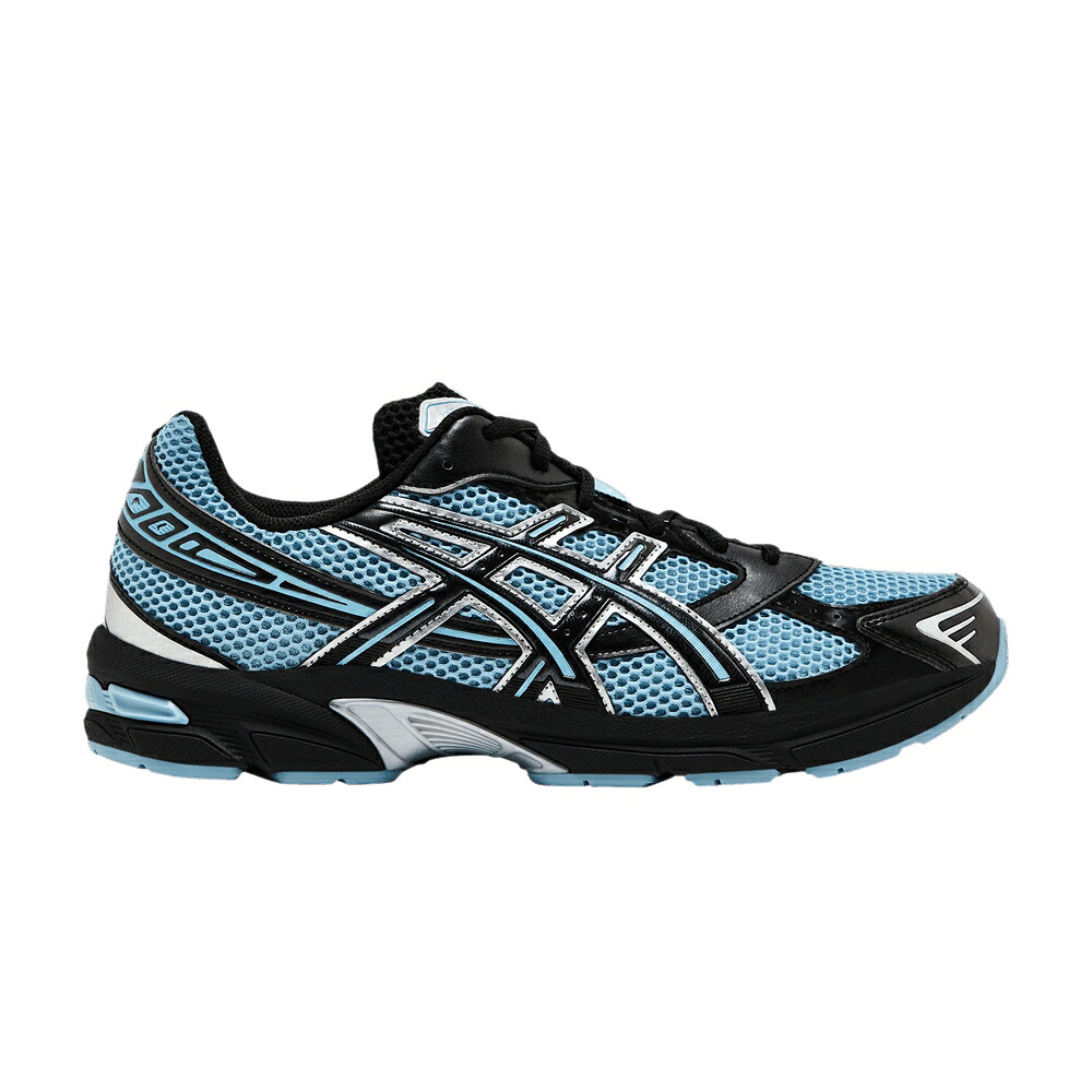 アシックス 黒色 ブラック ピュア 銀色 シルバー 青色 ブルー 'BLACK BLUE' スニーカー メンズ ASICS GEL 1130 ICE / BLACK PURE SILVER ICE BLUE｜スニケス