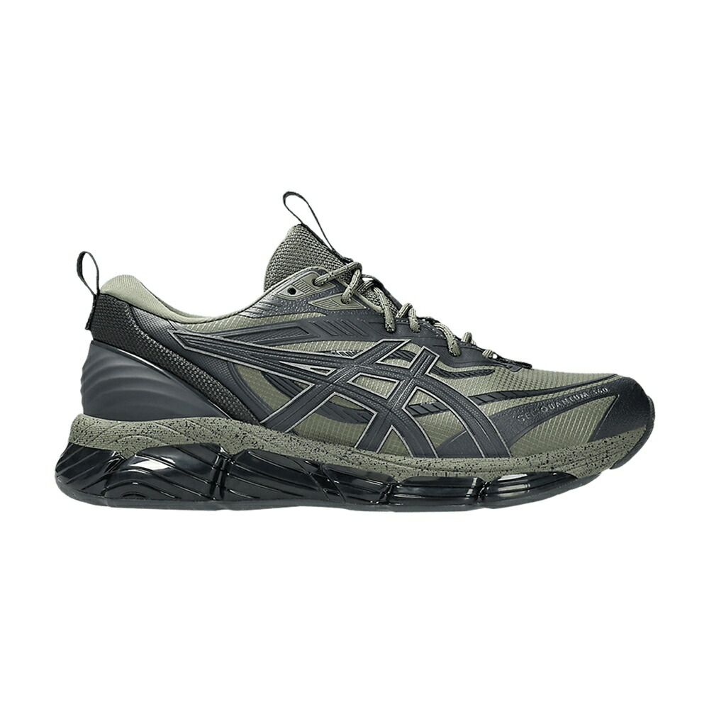 アシックス 緑 グリーン 灰色 グレー \u0027MANTLE GREY\u0027 スニーカー メンズ ASICS GEL QUANTUM 360 8 UTILITY GREEN GRAPHITE / MANTLE GREEN GRAPHITE GREY メンズ靴-靴