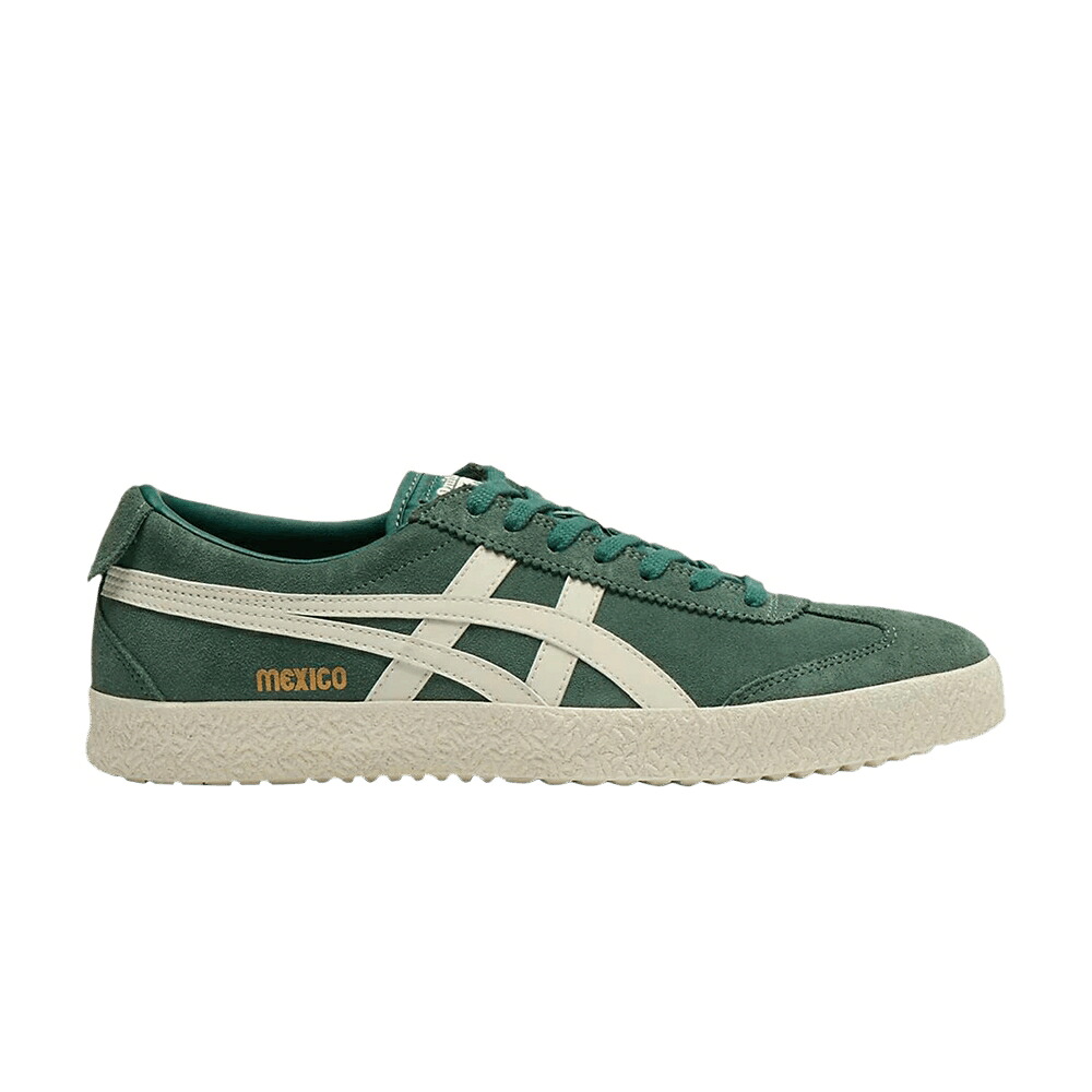 メキシコ合衆国 緑 緑であること 皮膚軟化剤 オニツカタイガー \u0027PINE GREEN\u0027 スニーカー メンズ ONITSUKA TIGER ONITSUKA TIGER MEXICO 66 DELEGATION / PINE GREEN CREAM