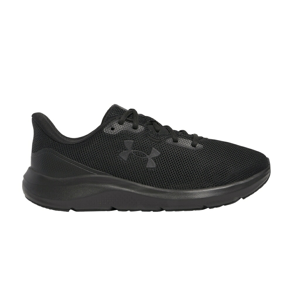 黒色 ブラック アンダーアーマー \'BLACK\' スニーカー メンズ UNDER ARMOUR UNDER ARMOUR CHARGED PURSUIT 4 / BLACK｜スニケス