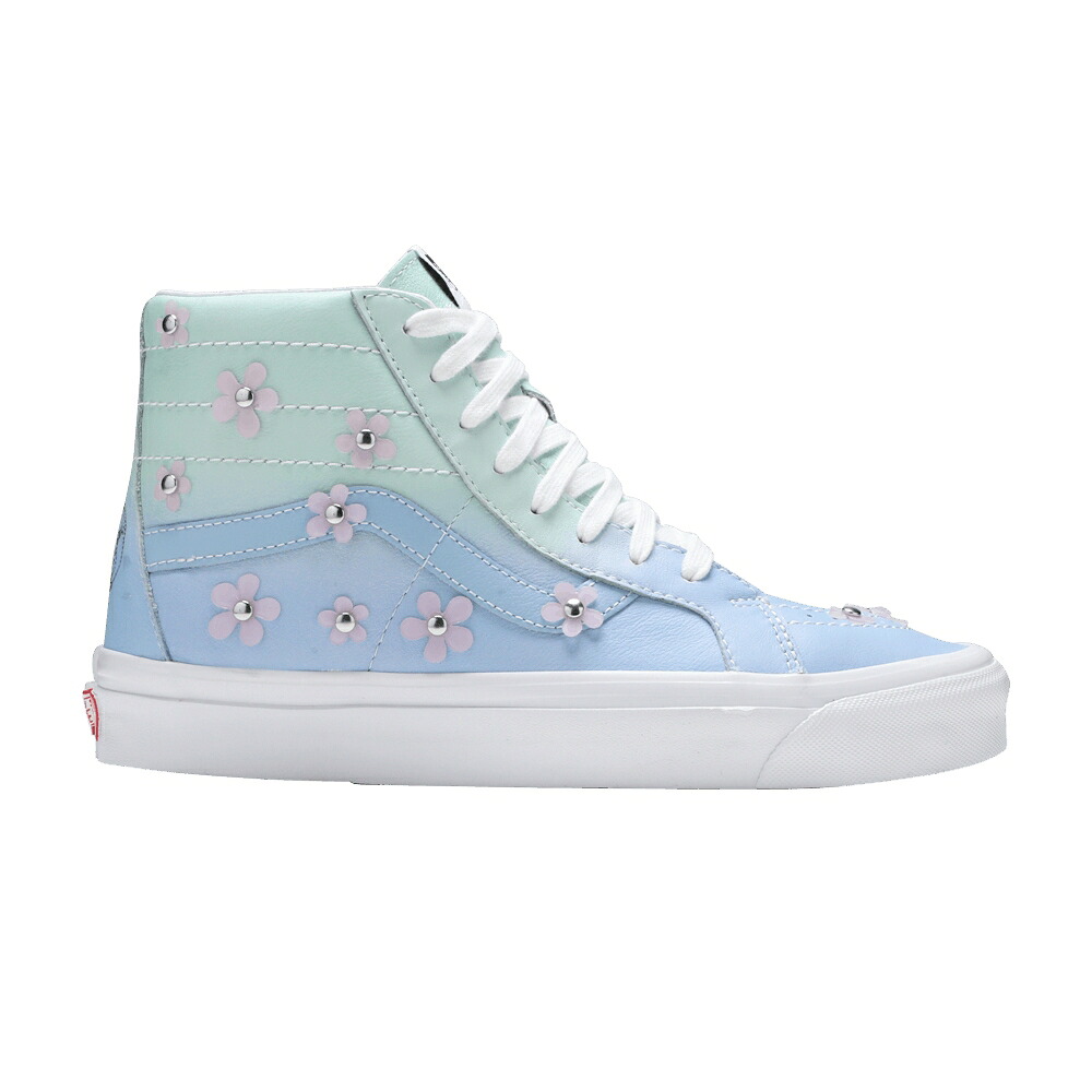 ヴァンズ バンズ スケートハイ 青色 ブルー 緑 グリーン 'SANDY CHEEKS' スニーカー メンズ VANS SANDY LIANG X SK8-HI 38 DX / BLUE GREEN|スニケス