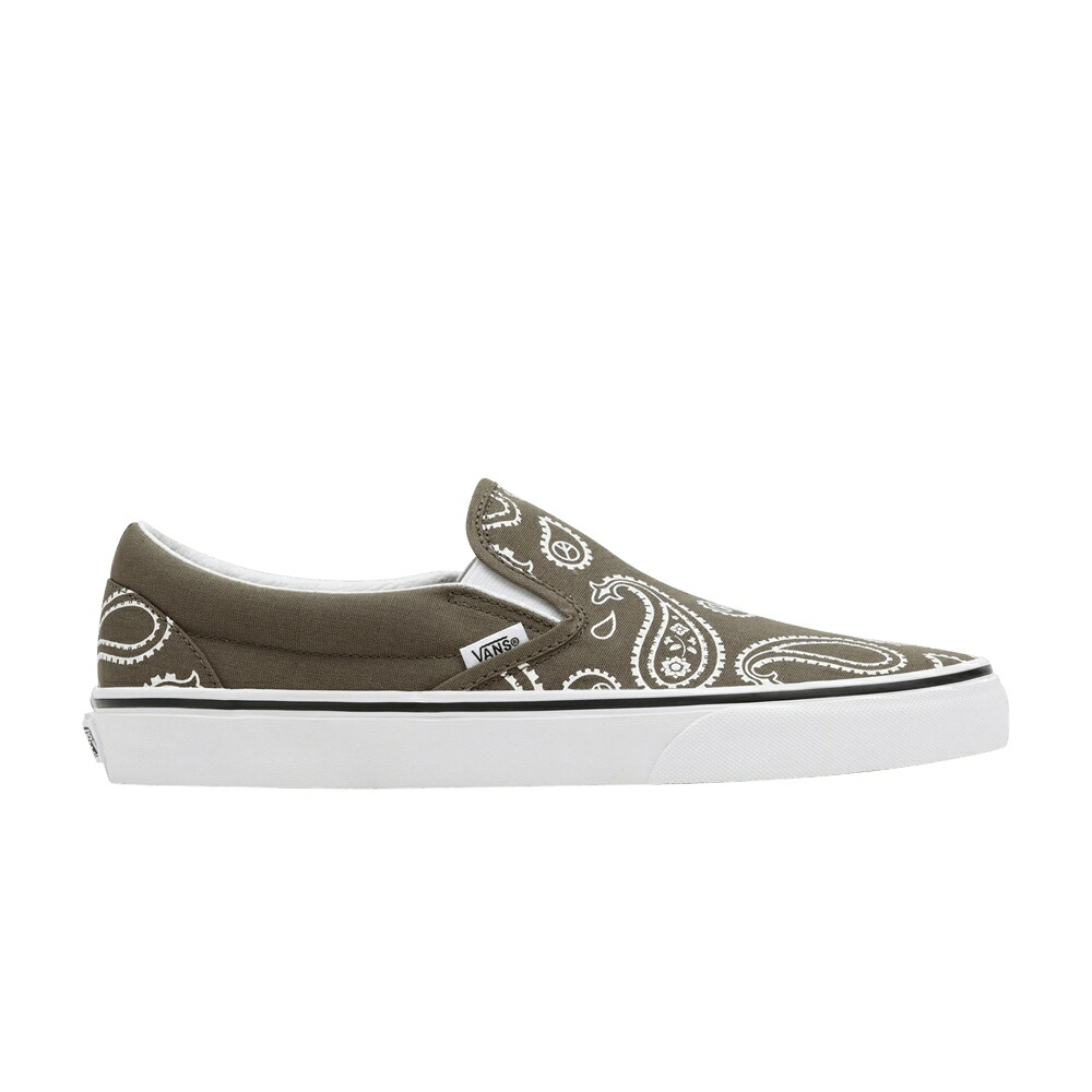 ヴァンズ バンズ 古典派音楽 スリッポン 白いこと 白いこと \u0027PEACE LEAF\u0027 スニーカー メンズ VANS CLASSIC SLIP-ON PAISLEY - GRAPE / GRAPE LEAF TRUE WHITE