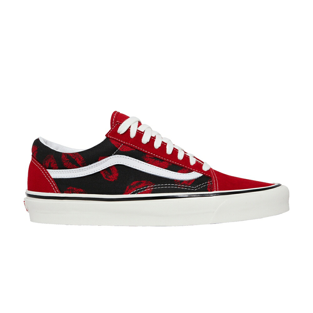 ヴァンズ バンズ 製造所 黒いこと 黒いこと 年寄りの学院 \u0027ANAHEIM HOTLIPS\u0027 スニーカー メンズ VANS OLD SKOOL 36 DX FACTORY - / OG BLACK OG HOTLIPS