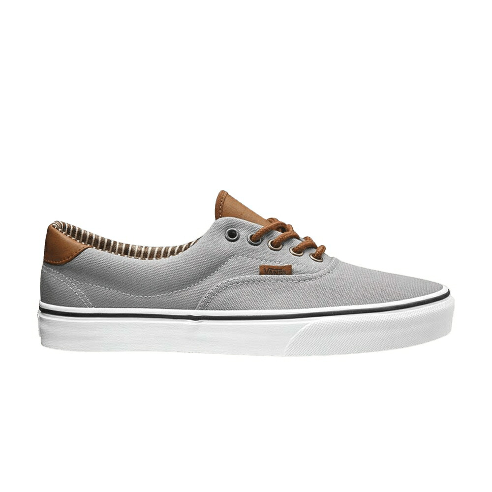 ヴァンズ バンズ 銀色 シルバー ストライプ デニム スニーカー メンズ VANS ERA 59 / SILVER SCONCE STRIPE DENIM