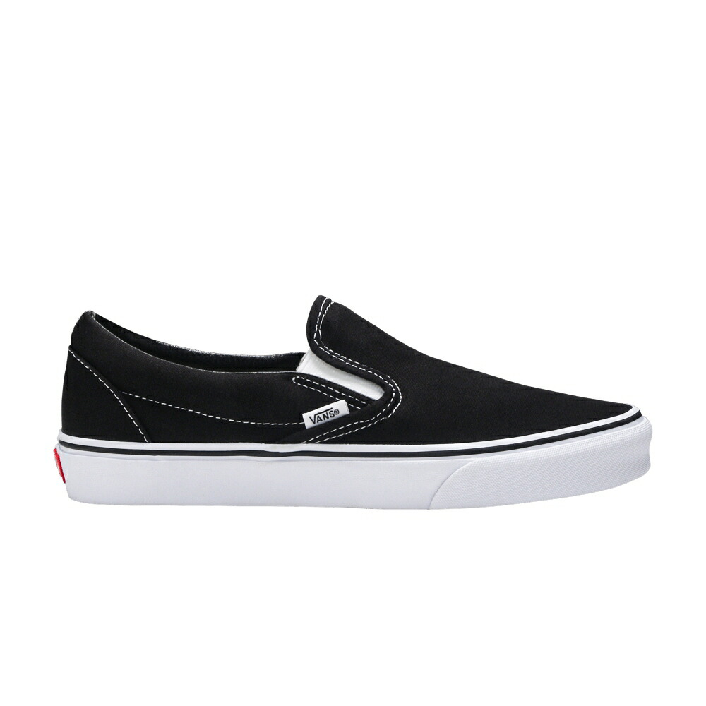 ヴァンズ バンズ クラシック スリッポン 黒色 ブラック 白色 ホワイト BLACK WHITE スニーカー メンズ VANS CLASSIC SLIP-ON / BLACK WHITE