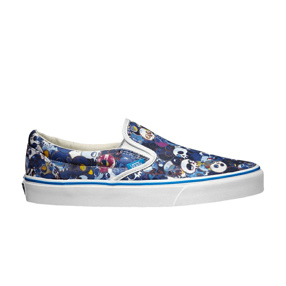 ヴァンズ バンズ 古典派音楽 青味 青色 スリッポン \u0027BLUE SKULLS\u0027 スニーカー メンズ VANS TAKASHI MURAKAMI X CLASSIC SLIP ON LX / SKULL BLUE スニーカー-メンズ靴-靴