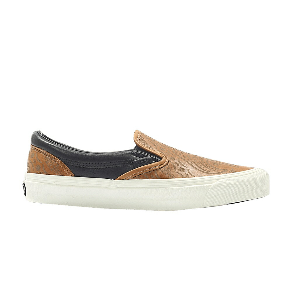 ヴァンズ バンズ ブルックス 古典派音楽 スリッポン 貝殼 黒いこと 黒いこと スニーカー メンズ VANS TAKA BROOKS X OG CLASSIC SLIP-ON / TORTOISE SHELL BLACK