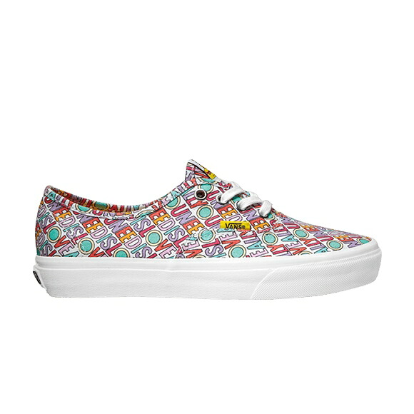 ヴァンズ バンズ オーセンティック 黄色 イエロー 白色 ホワイト 'ALL LOVE' スニーカー メンズ VANS AUTHENTIC BEATLES YELLOW SUBMARINE YOU NEED IS / WHITE|スニケス