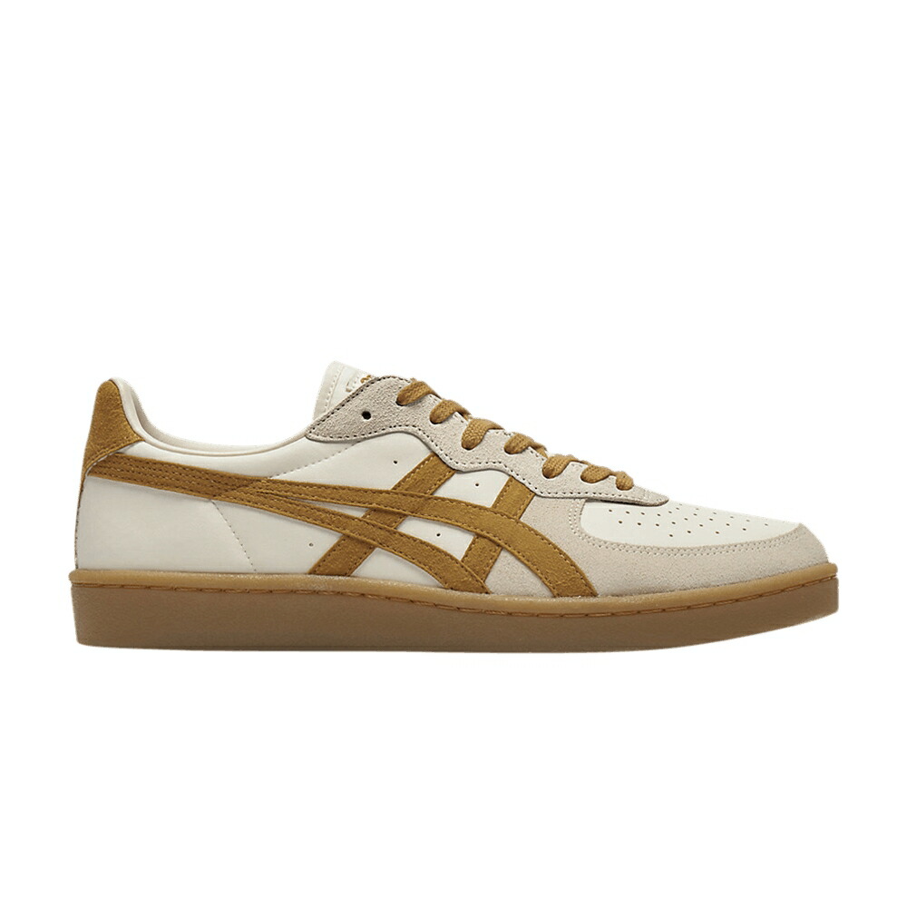 皮膚軟化剤 オニツカタイガー \u0027CREAM PRESIDIO\u0027 スニーカー メンズ ONITSUKA TIGER ONITSUKA TIGER GSM TAN / CREAM TAN PRESIDIO