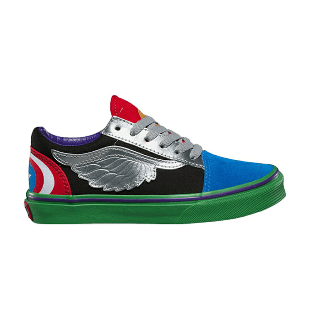 ヴァンズ バンズ オールドスクール 'AVENGERS' スニーカー メンズ VANS MARVEL X OLD SKOOL KIDS / AVENGERS MULTI