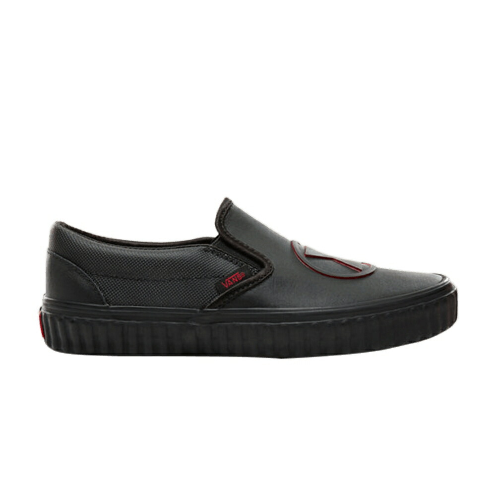 ヴァンズ バンズ スリッポン 黒いこと 黒いこと \u0027BLACK WIDOW\u0027 スニーカー メンズ VANS MARVEL X SLIP-ON / BLACK WIDOW BLACK