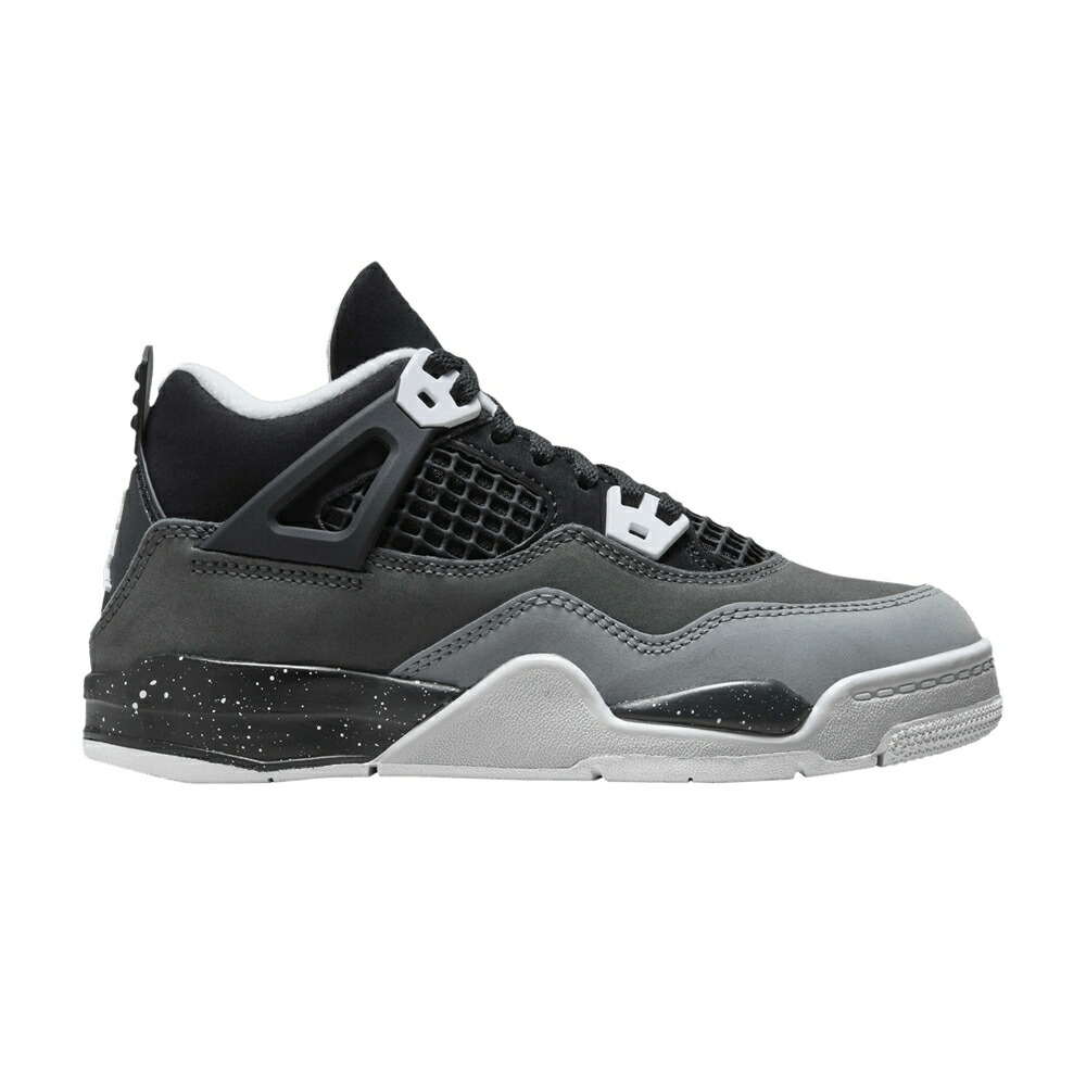 ナイキ 黒色 ブラック 白色 ホワイト エアジョーダン FEAR ジュニア キッズ AIR JORDAN AIR JORDAN 4 RETRO PS 2024 / BLACK WHITE ANTHRACITE BLACK ベビー マタニティ スニーカー