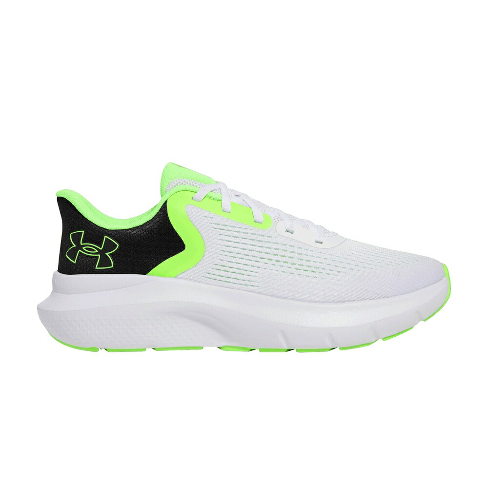 黒色 ブラック 白色 ホワイト 緑 グリーン アンダーアーマー WHITE GREEN スニーカー メンズ UNDER ARMOUR UNDER ARMOUR ROGUE 5 BLACK HYPER / WHITE BLACK HYPER GREEN