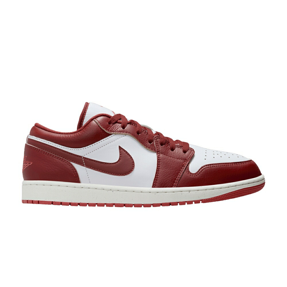 ナイキ 白色 ホワイト 赤 レッド エアジョーダン 'DUNE RED' スニーカー メンズ AIR JORDAN AIR JORDAN 1 LOW SE / WHITE DUNE RED LOBSTER SAIL