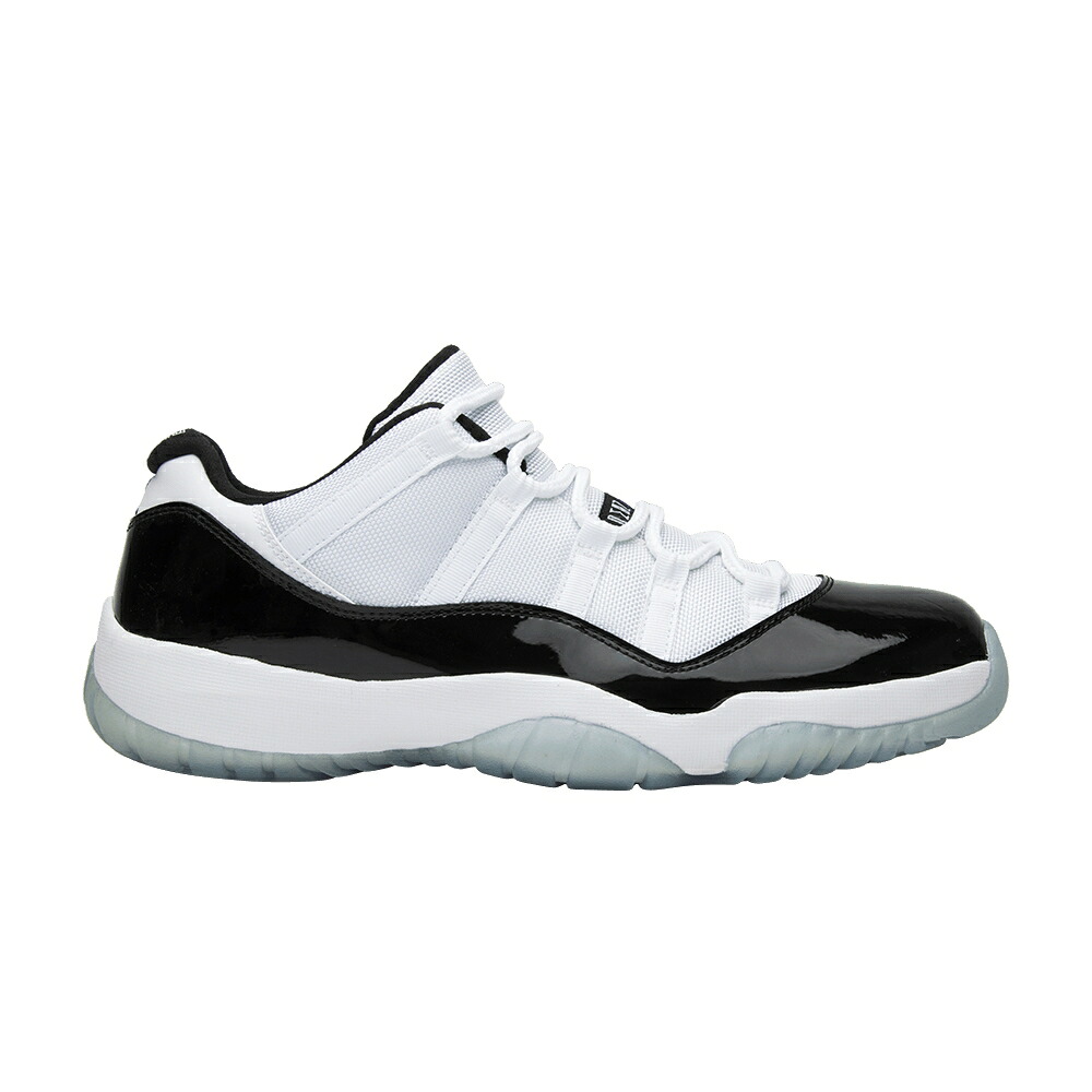 ナイキ 白色 ホワイト 黒色 ブラック エアジョーダン 'CONCORD' スニーカー メンズ AIR JORDAN AIR JORDAN 11 RETRO LOW / WHITE BLACK｜スニケス