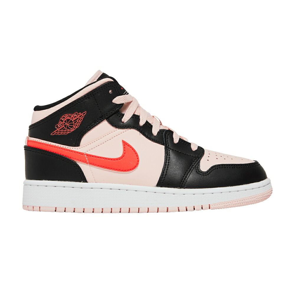 ナイキ ミッド ピンク 黒色 ブラック エアジョーダン 'BLACK CRIMSON' ジュニア キッズ AIR JORDAN AIR JORDAN 1 MID GS PINK / ATMOSPHERE INFRARED 23 BLACK ベビー マタニティ スニーカー 28,730円