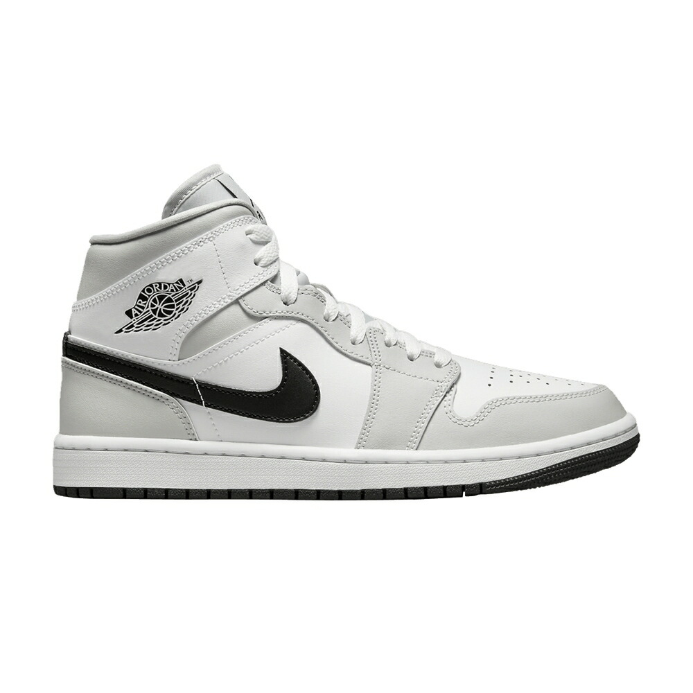 ナイキ ミッド 白色 ホワイト 灰色 グレー 黒色 ブラック エアジョーダン 'GREY FOG' スニーカー レディース AIR JORDAN WMNS AIR JORDAN 1 MID / WHITE LIGHT SMOKE GREY BLACK