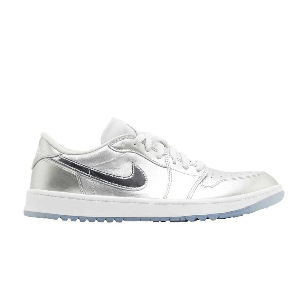 ナイキ ゴルフ しろがね色 しろがね色 エアジョーダン \u0027GIFT PACK\u0027 スニーカー メンズ AIR JORDAN AIR JORDAN 1 LOW GOLF GIVING / METALLIC SILVER METALLIC SILVER