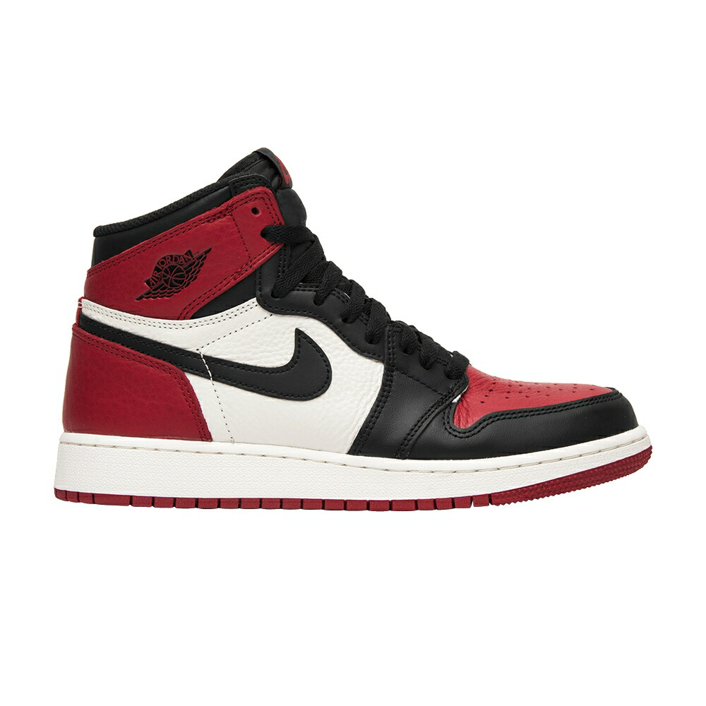 ナイキ ハイ 赤 レッド 白色 ホワイト エアジョーダン 'BRED TOE' スニーカー メンズ AIR JORDAN AIR JORDAN 1 RETRO HIGH OG BG / GYM RED SUMMIT WHITE