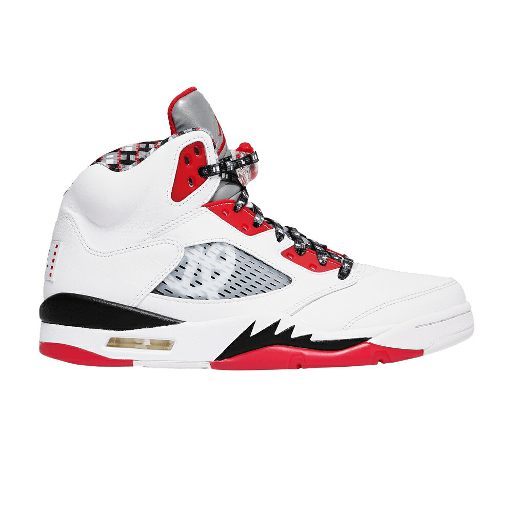 ナイキ 白色 ホワイト 赤 レッド 黒色 ブラック エアジョーダン QUAI 54 スニーカー メンズ AIR JORDAN AIR JORDAN 5 RETRO 2021 / WHITE UNIVERSITY RED BLACK