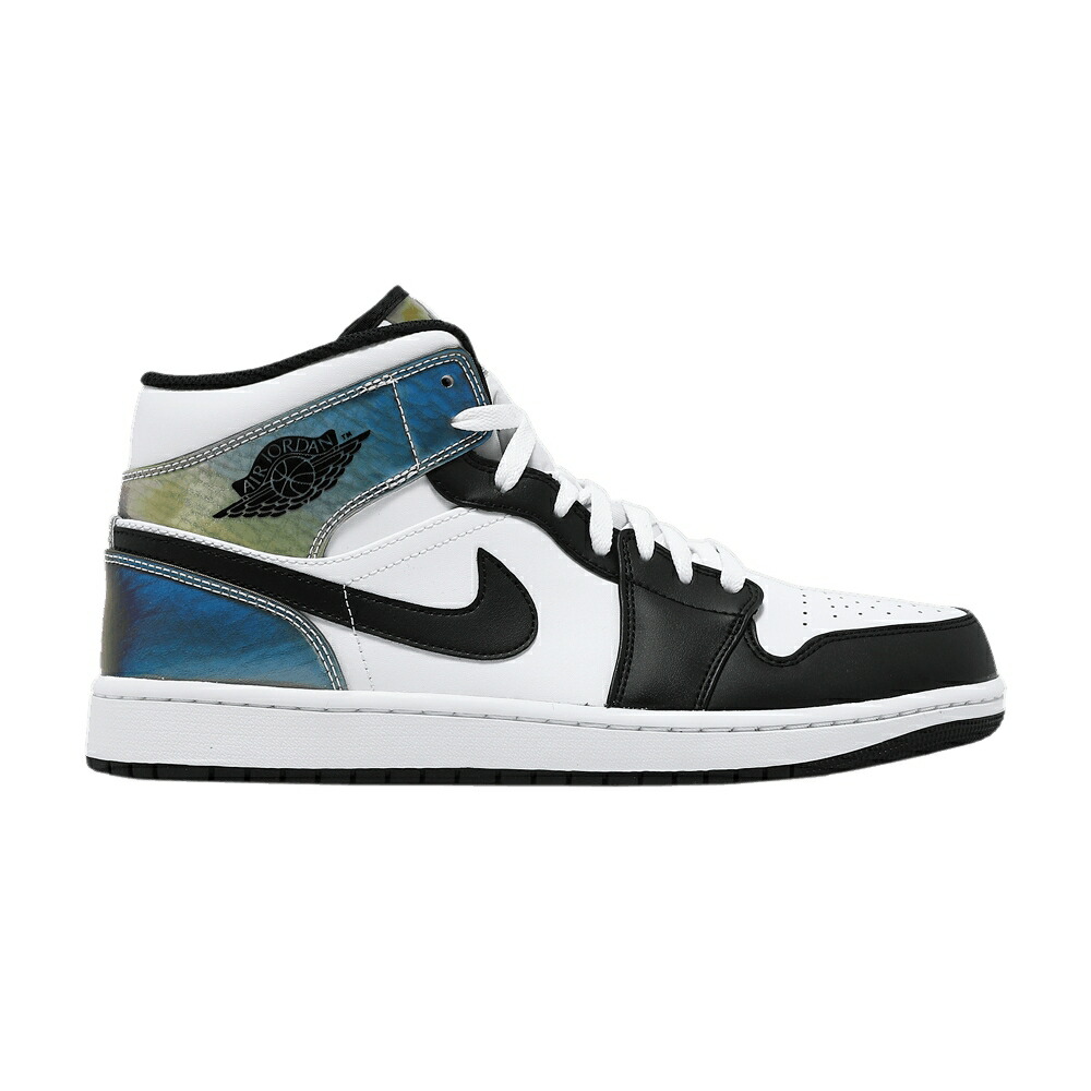 ナイキ ミッド 白いこと 白いこと 黒いこと 黒いこと エアジョーダン \u0027HEAT CHANGE\u0027 スニーカー メンズ AIR JORDAN AIR JORDAN 1 MID SE REACTIVE - COLOR / WHITE BLACK メンズ靴-靴-スニーカー