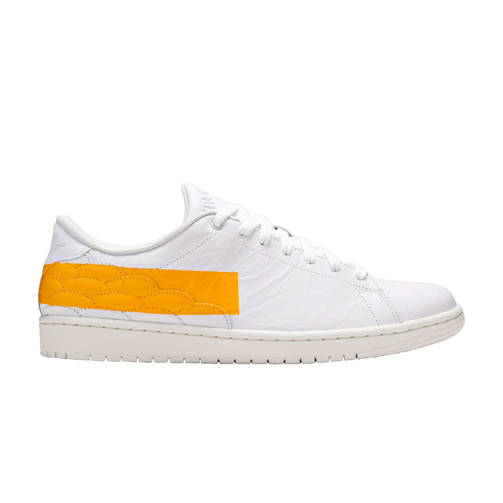 ナイキ コート 白色 ホワイト ゴールド エアジョーダン 'UNIVERSITY GOLD' スニーカー メンズ AIR JORDAN AIR JORDAN 1 CENTRE COURT / WHITE SAIL UNIVERSITY GOLD｜スニケス