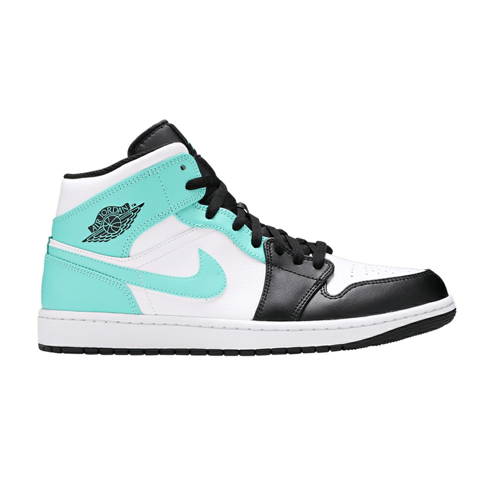ナイキ ミッド 白色 ホワイト 黒色 ブラック エアジョーダン 'TROPICAL TWIST' スニーカー メンズ AIR JORDAN AIR JORDAN 1 MID / WHITE BLACK TROPICAL TWIST|スニケス