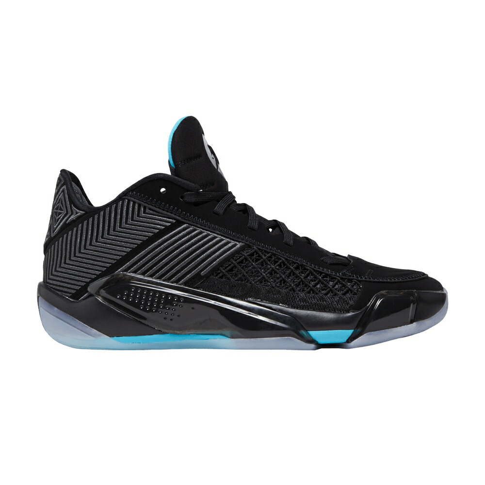 ナイキ 黒いこと 黒いこと 青味 青み エアジョーダン \u0027BLACK BLUE\u0027 スニーカー メンズ AIR JORDAN AIR JORDAN 38 LOW GAMMA / BLACK ANTHRACITE GAMMA BLUE