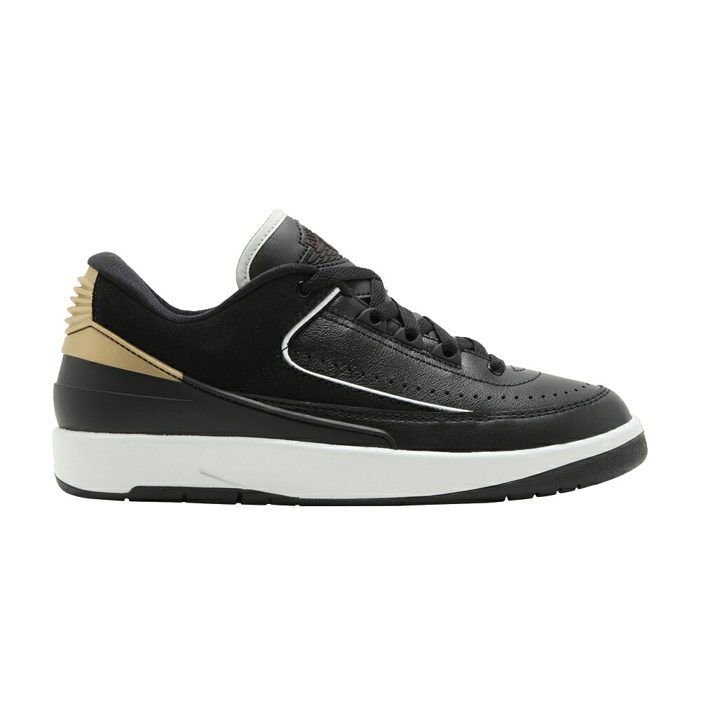 ナイキ 黒いこと 黒いこと 赤 赤いこと ゴールド エアジョーダン \u0027BLACK GOLD\u0027 スニーカー レディース AIR JORDAN WMNS AIR JORDAN 2 RETRO LOW METALLIC / BLACK VARSITY RED METALLIC GOLD
