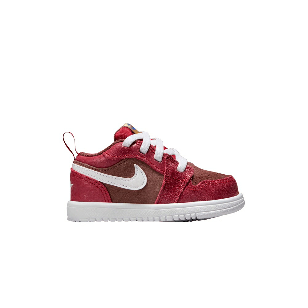 ナイキ 子馬 赤 赤いこと エアジョーダン \u0027BREAKFAST\u0027 もの言う花 AIR JORDAN AIR JORDAN 1 LOW ALT SE TD / DARK PONY VARSITY RED METALLIC
