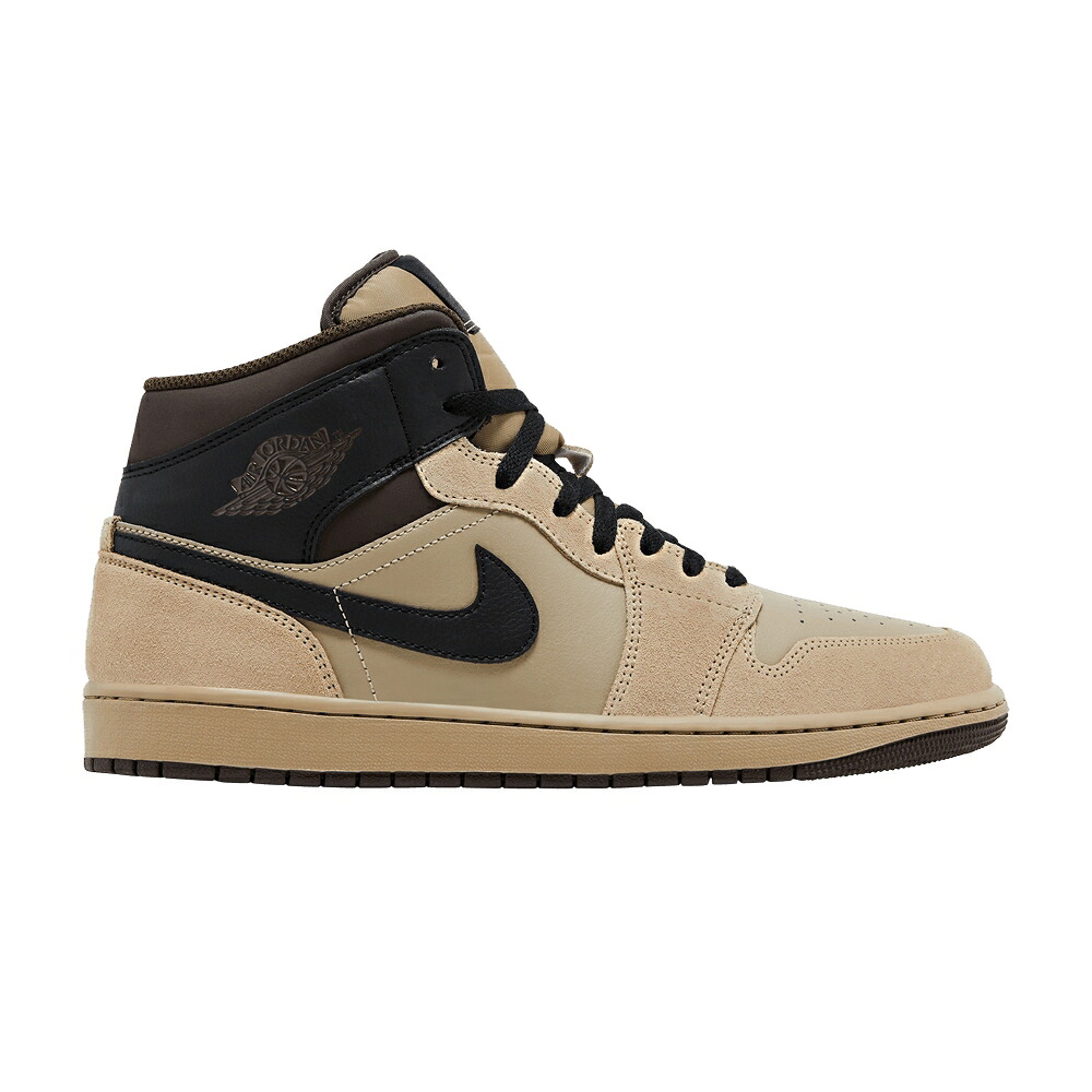 ナイキ ミッド カーキ 黒いこと 黒いこと 赤銅色 赤銅色 エアジョーダン \u0027KHAKI BLACK\u0027 スニーカー メンズ AIR JORDAN AIR JORDAN 1 MID / KHAKI BLACK BAROQUE BROWN GUM メンズ靴-スニーカー-靴