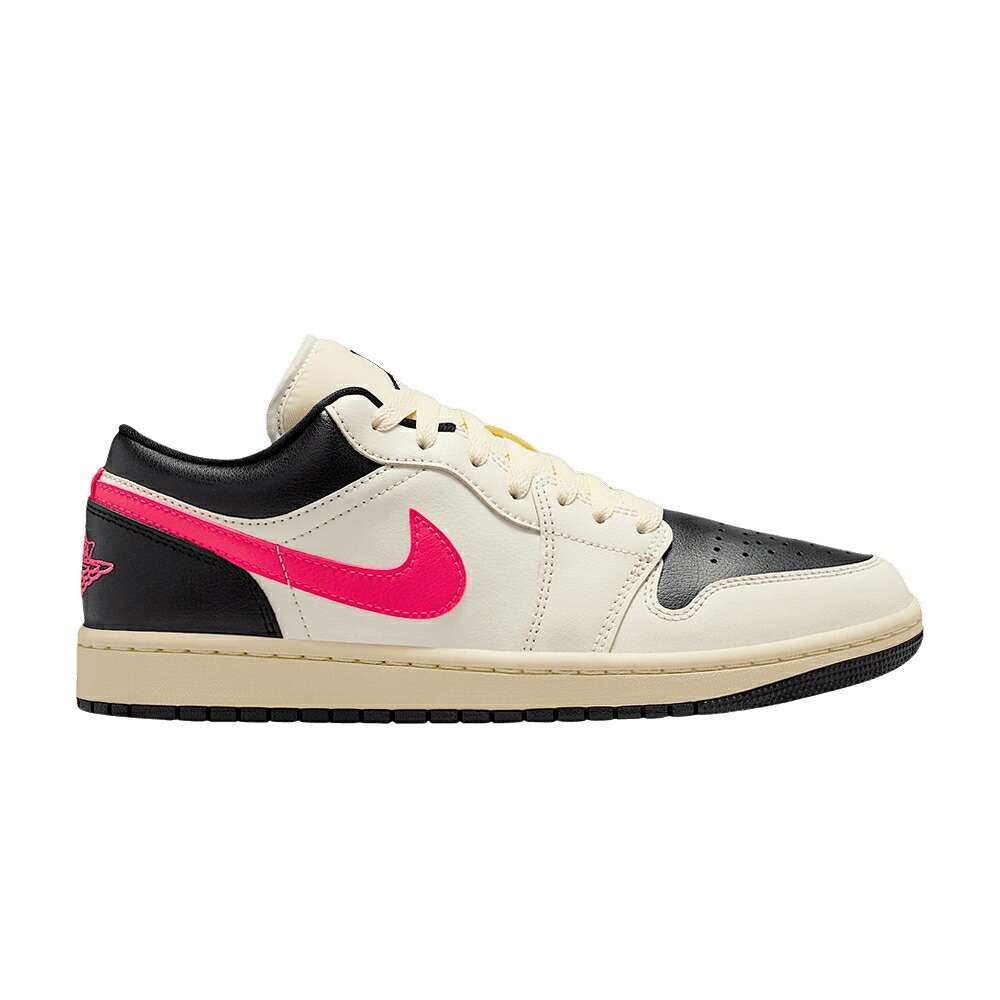 ナイキ 象牙色 黒いこと 黒いこと エアジョーダン \u0027PALE MUSLIN\u0027 スニーカー レディース AIR JORDAN WMNS AIR JORDAN 1 LOW IVORY BLACK / PALE IVORY BLACK MUSLIN RACER