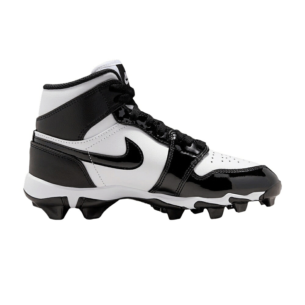 ナイキ ミッド クリーツ スパイク 白色 ホワイト 黒色 ブラック エアジョーダン 'WHITE BLACK' ジュニア キッズ AIR JORDAN AIR JORDAN 1 MID CLEATS GS / WHITE BLACK BLACK ベビー マタニティ スニーカー|スニケス
