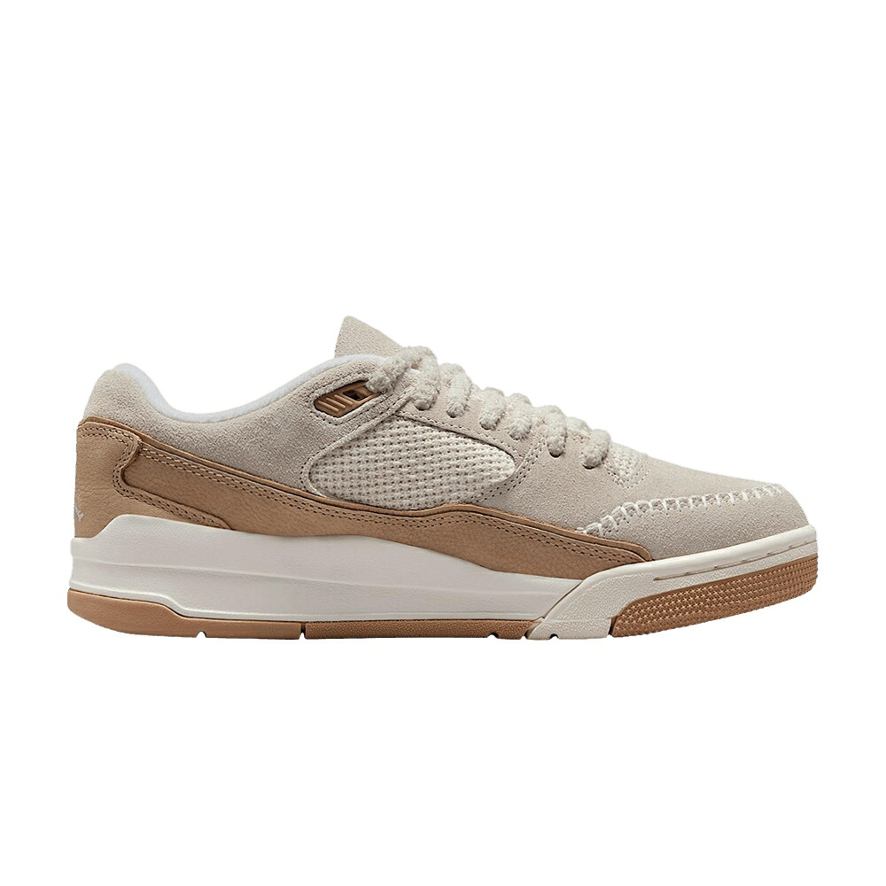 ナイキ 飛翔 厚地の外套 赤銅色 赤銅色 エアジョーダン \u0027LIGHT BROWN\u0027 スニーカー レディース AIR JORDAN WMNS AIR JORDAN FLIGHT COURT SE OREWOOD / LIGHT OREWOOD BROWN HEMP SAIL