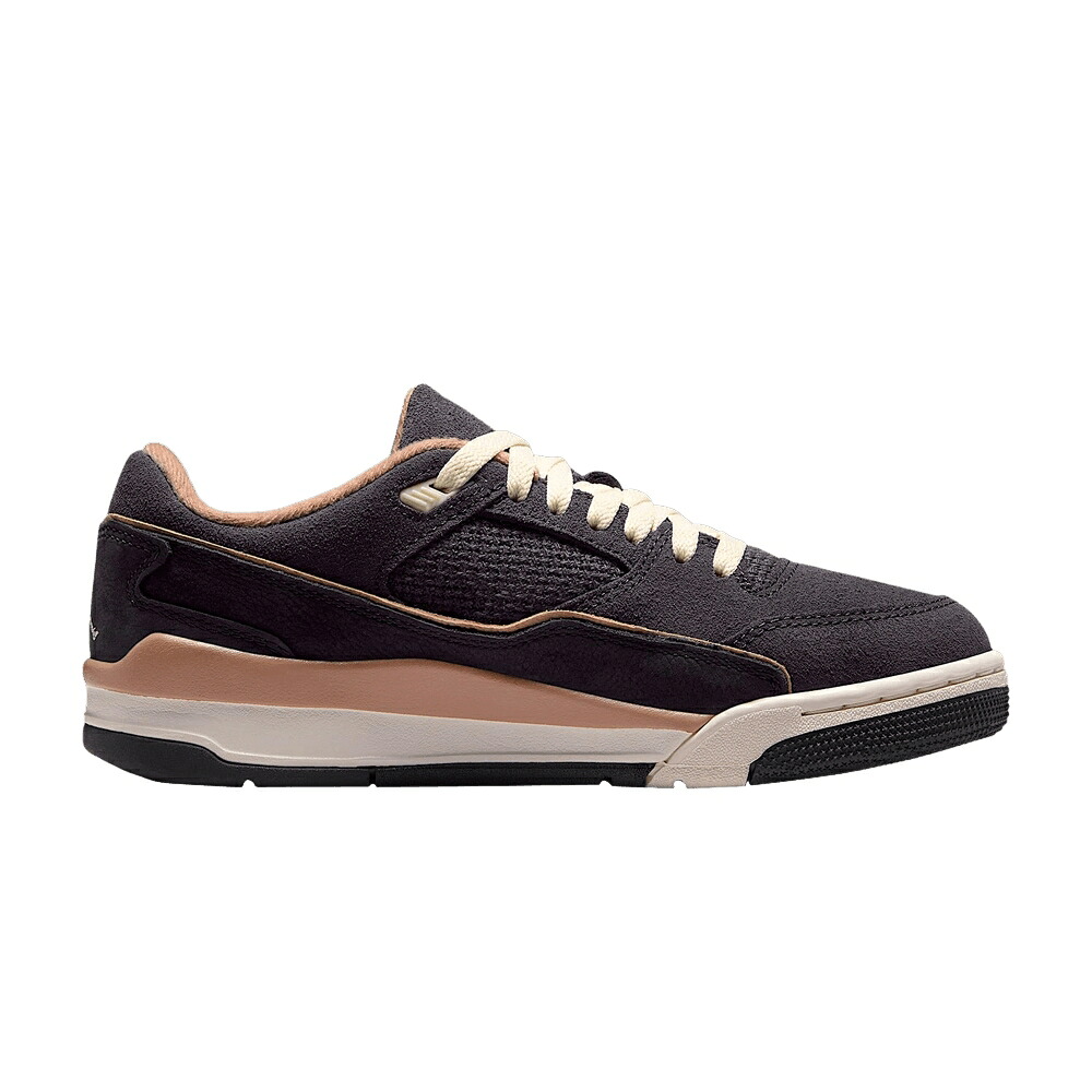 ナイキ 飛翔 厚地の外套 黒いこと 黒いこと エアジョーダン \u0027ANTHRACITE HEMP\u0027 スニーカー レディース AIR JORDAN WMNS AIR JORDAN FLIGHT COURT / ANTHRACITE HEMP BLACK COCONUT