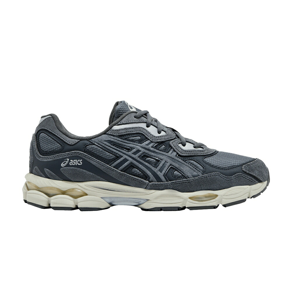 アシックス 薄墨色 薄墨色 しろがね色 スチール写真 \u0027STEEL GREY\u0027 スニーカー メンズ ASICS GEL NYC GREY CARRIER / STEEL GREY CARRIER GREY