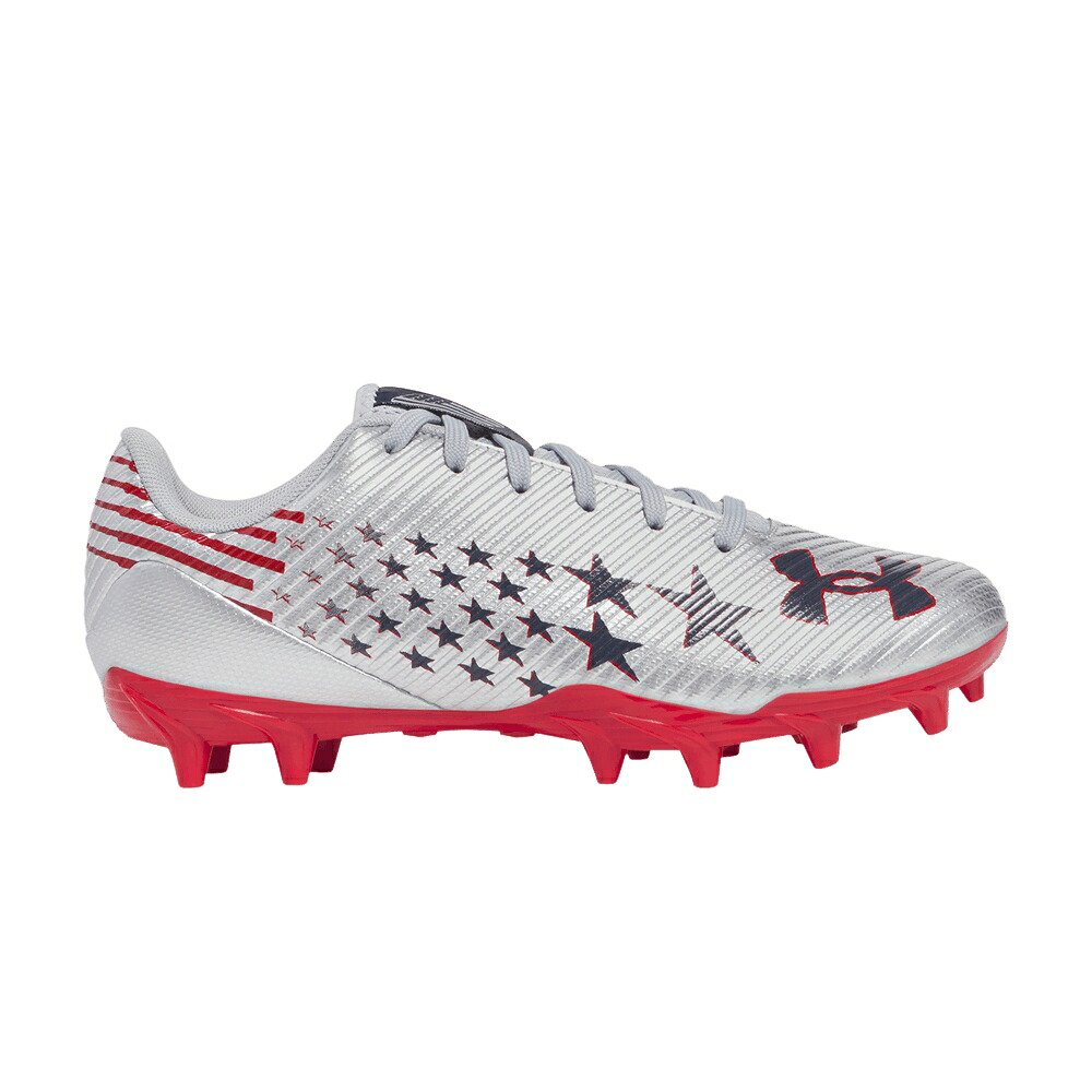 セレクト 銀色 シルバー 赤 レッド アンダーアーマー 'USA' スニーカー メンズ UNDER ARMOUR UNDER ARMOUR BLUR SELECT JR / METALLIC SILVER RED MIDNIGHT