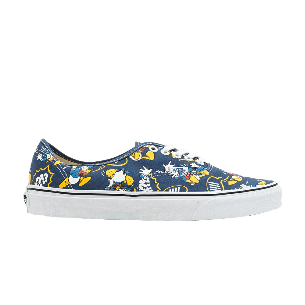 ヴァンズ バンズ オーセンティック 紺色 ネイビー 'DONALD DUCK' スニーカー メンズ VANS AUTHENTIC / DONALD DUCK NAVY｜スニケス