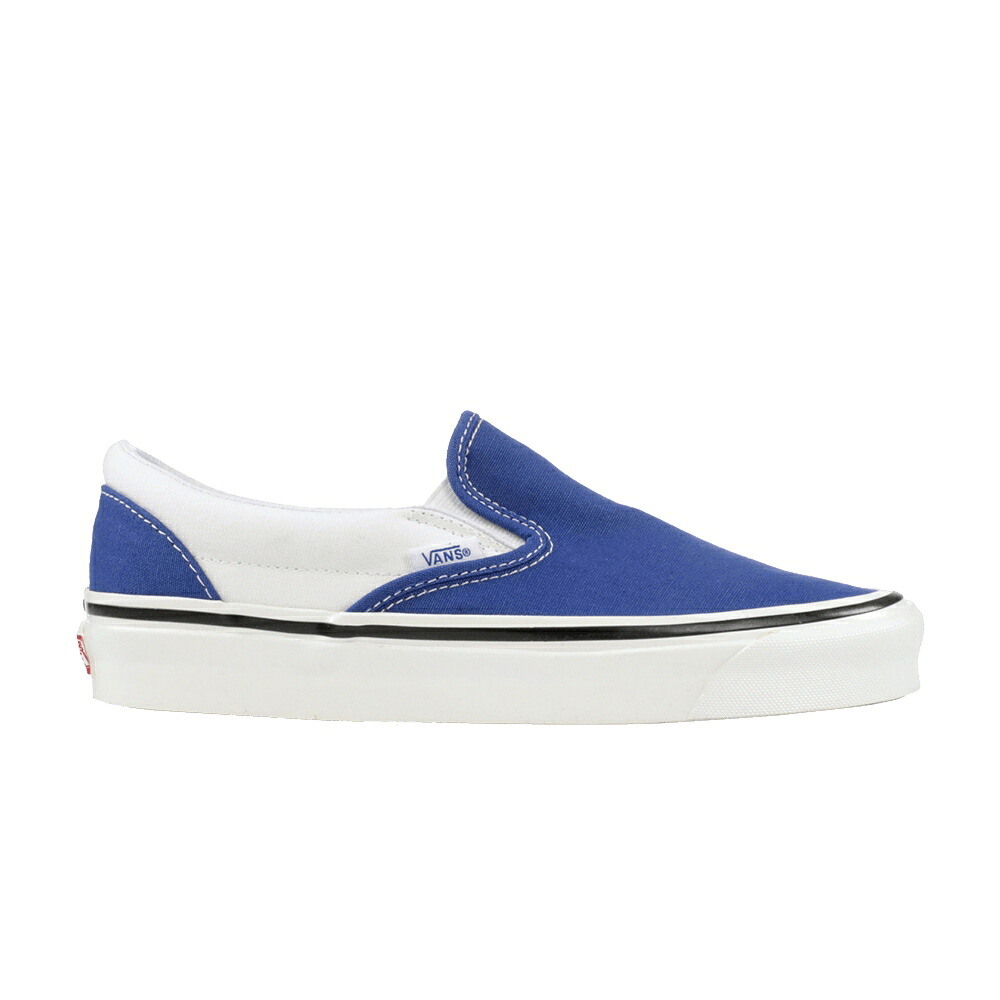 ヴァンズ バンズ スリッポン 青色 ブルー 白色 ホワイト スニーカー メンズ VANS SLIP-ON / ORIGINAL BLUE WHITE