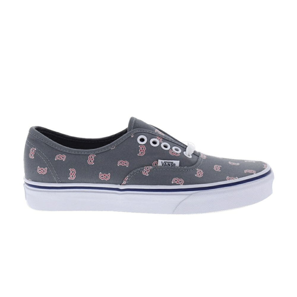 ヴァンズ バンズ オーセンティック 赤 レッド 灰色 グレー 'ボストン レッドソックス' スニーカー メンズ VANS MLB X AUTHENTIC 'BOSTON RED SOX' / GREY