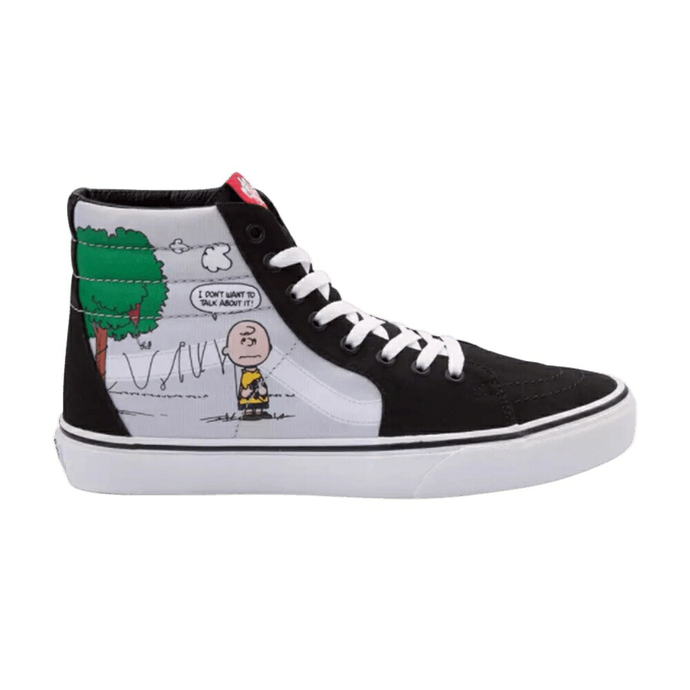 ヴァンズ バンズ 白いこと 白いこと 滑る ご機嫌 \u0027CHARLIE KITE\u0027 スニーカー メンズ VANS PEANUTS X SK8 HI / MULTI COLOR TRUE WHITE