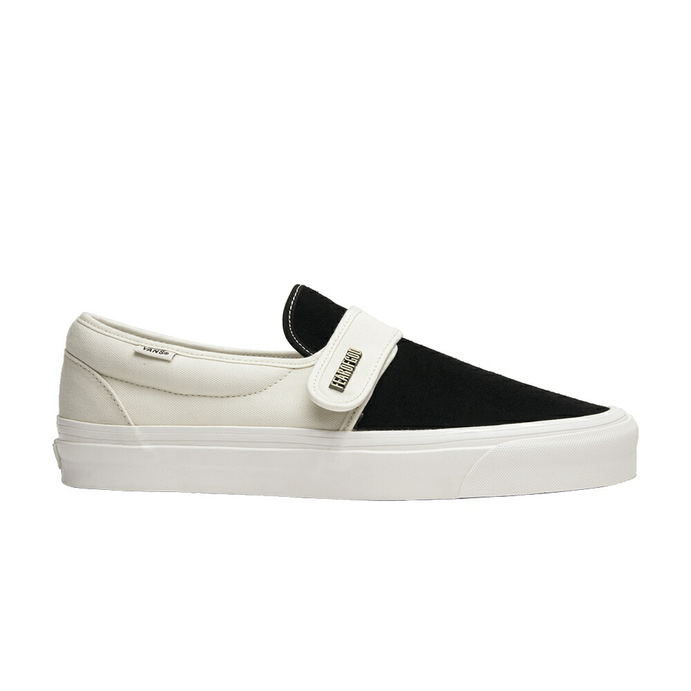 ヴァンズ バンズ スリッポン 黒いこと 黒いこと 白いこと 白いこと フィアーオブゴッド \u0027COLLECTION WHITE\u0027 スニーカー メンズ VANS FEAR OF GOD X SLIP-ON 47 DX 2 BLACK / BLACK WHITE