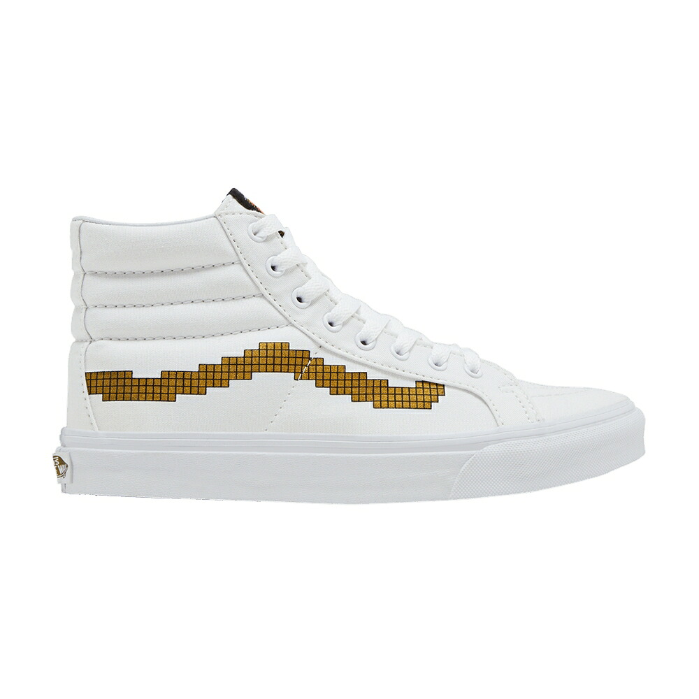 ヴァンズ バンズ スケートハイ スリム ゴールド 白色 ホワイト 'COINS' スニーカー メンズ VANS NINTENDO X SK8-HI SLIM / GOLD WHITE｜スニケス