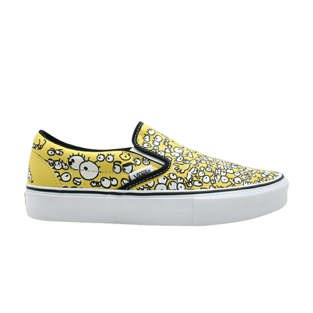 ヴァンズ バンズ 黒色 ブラック CLS.SLIPON 'S MESSER' スニーカー メンズ VANS CLS.SLIP-ON LX / LEMON BLACK｜スニケス