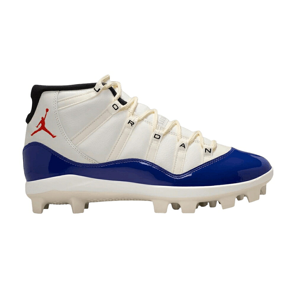 ナイキ 火の手 赤 赤いこと ディープ 青味 青み エアジョーダン \u0027RARE AIR\u0027 スニーカー メンズ AIR JORDAN AIR JORDAN 11 RETRO MCS / SAIL FIRE RED DEEP ROYAL BLUE