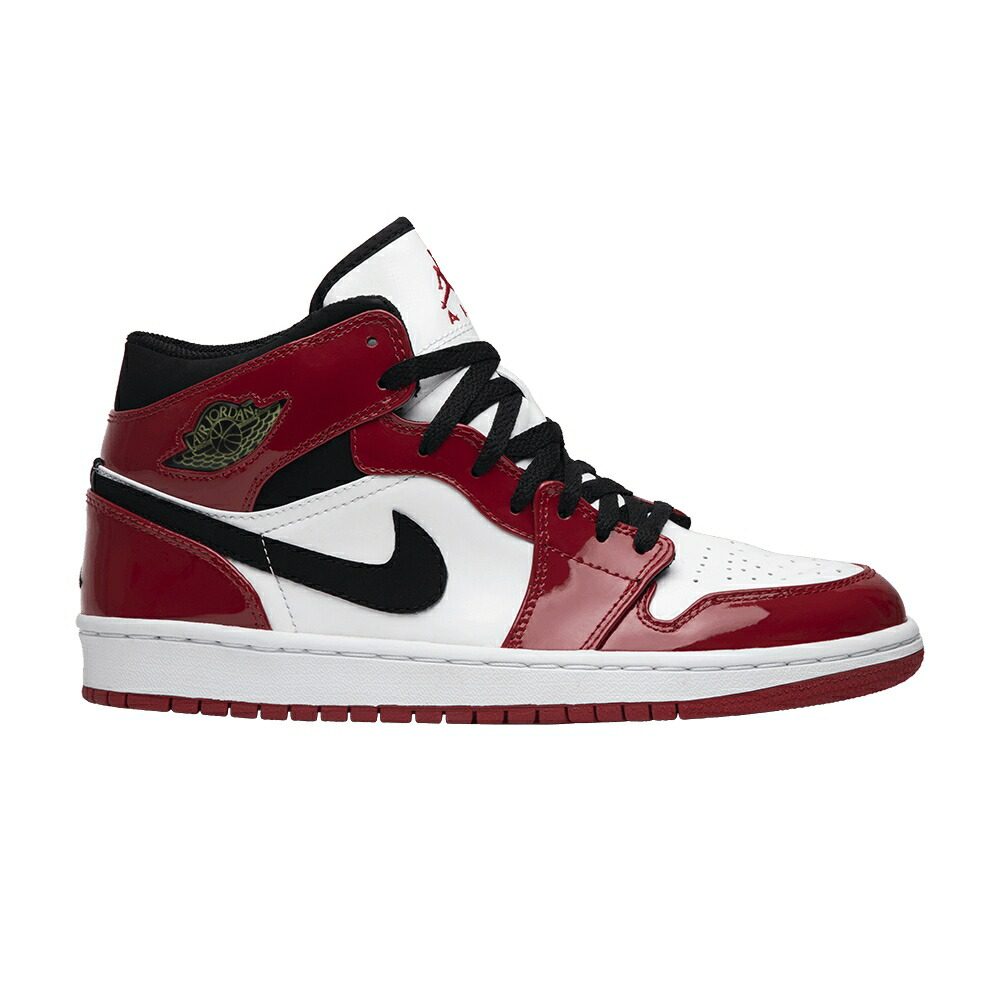 ナイキ パテント 白色 ホワイト 黒色 ブラック 赤 レッド エアジョーダン シカゴ ブルズ スニーカー メンズ AIR JORDAN AIR JORDAN 1 RETRO PATENT CHICAGO BULLS 2003 / WHITE BLACK VARSITY RED